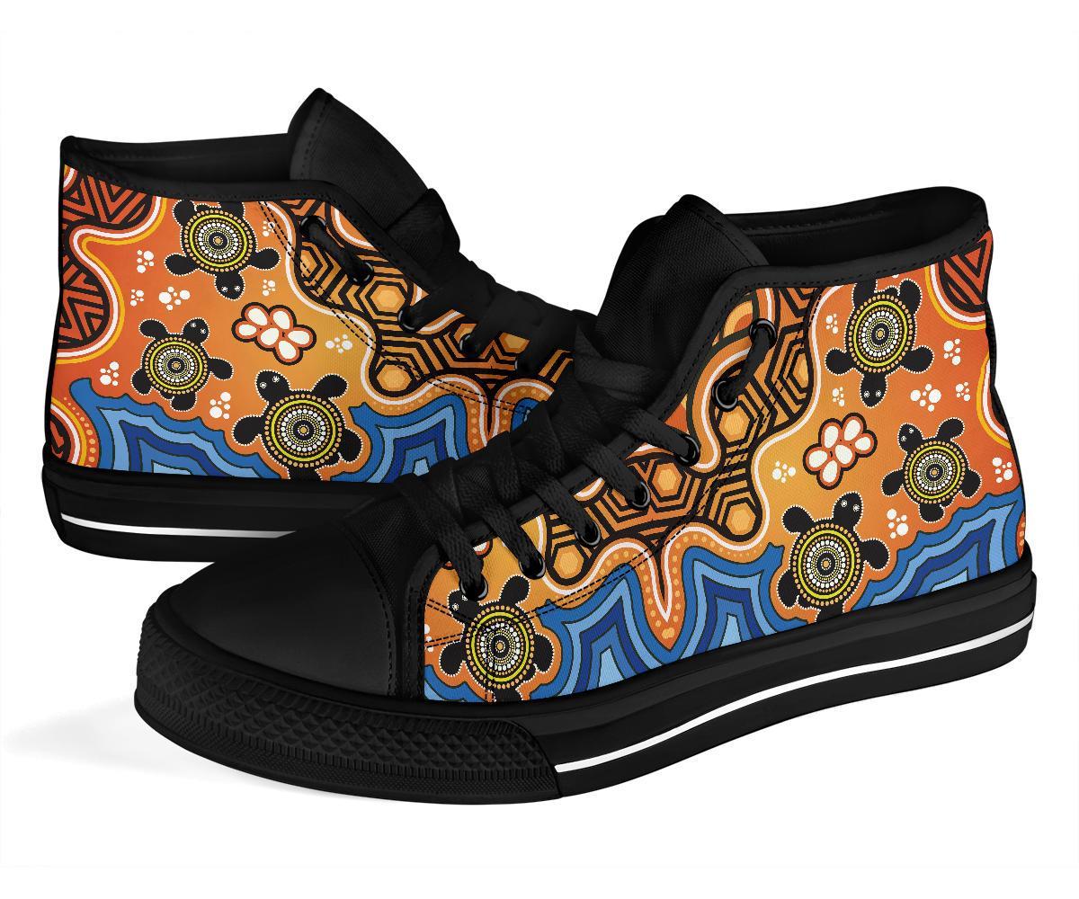 aboriginal-high-top-shoes-indigenous-art-patterns-ver04