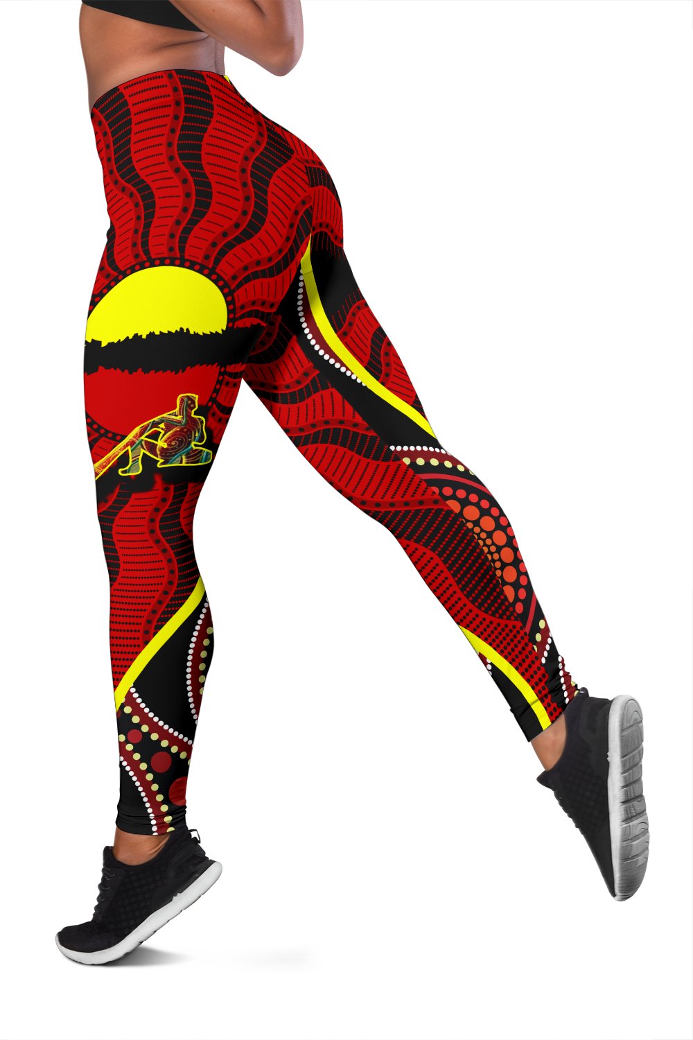 leggings-australia-aboriginal-dots-with-didgeridoo