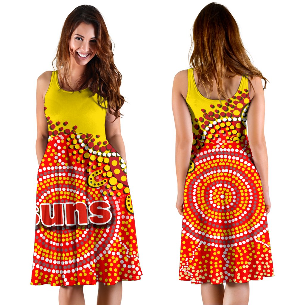 Gold Coast Women's Dress Sun Aboriginal - Vibe Hoodie