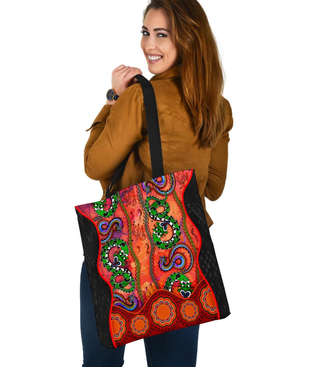aboriginal-tote-bags-aussie-indigenous-patterns-orange