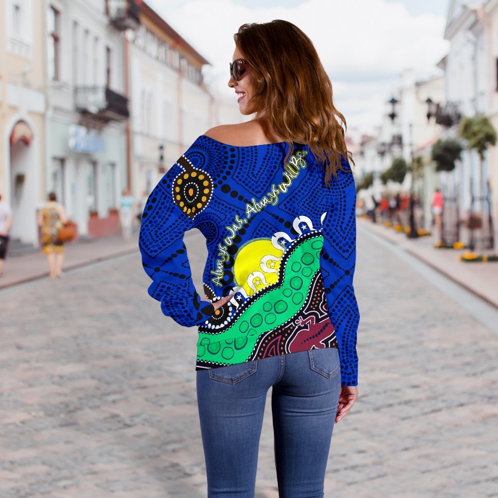 Off Shoulder Sweaters - Aboriginal Naidoc Week Style - Vibe Hoodie