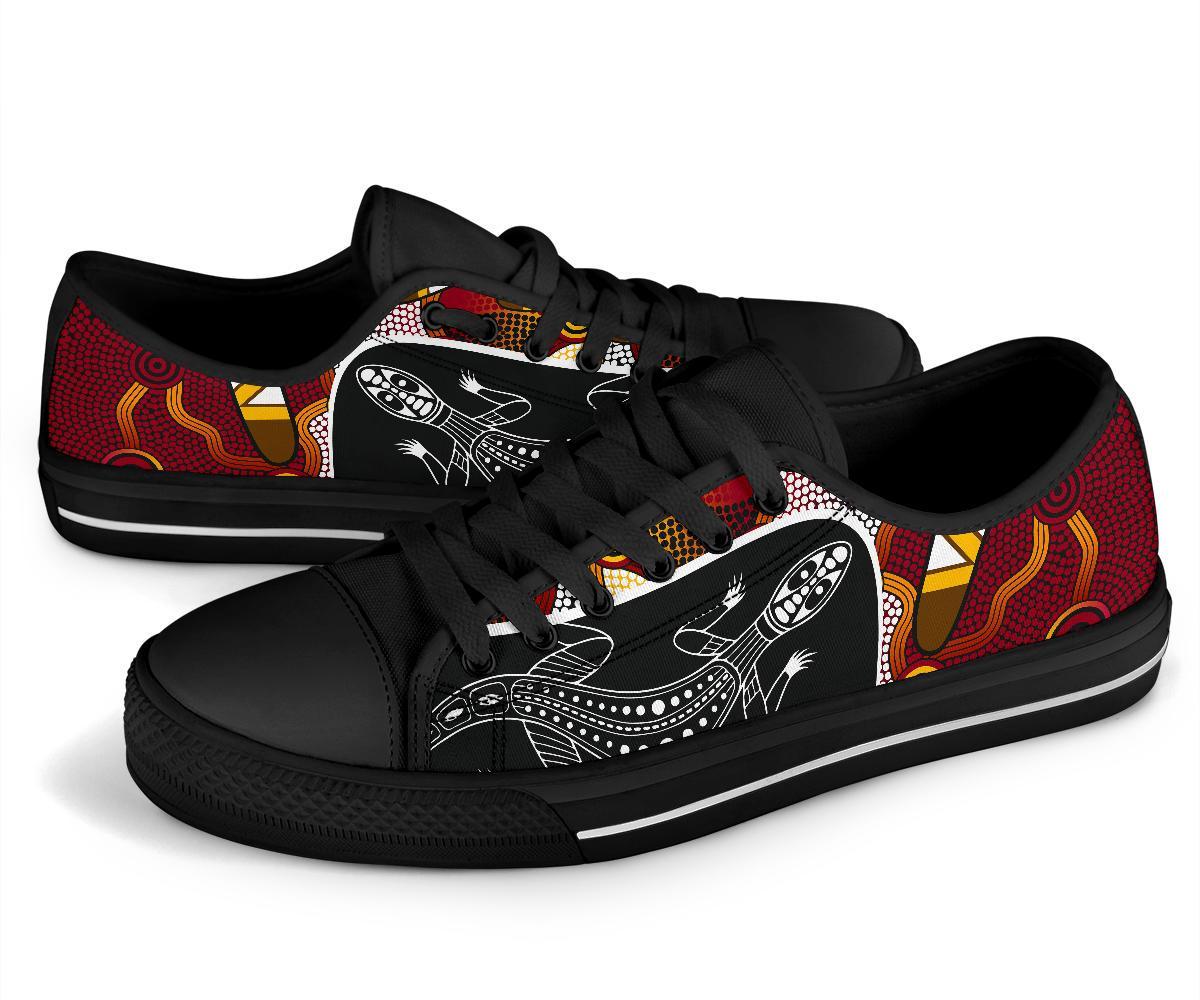 low-top-shoes-aboriginal-dot-painting-lizard-shoes