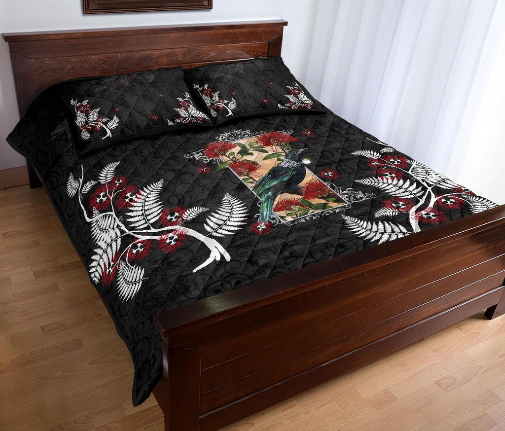 new-zealand-quilt-bed-set-tui-and-pohutukawa