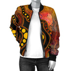 aboriginal-womens-bomber-jacket-australia-indigenous-flag-circle-dot-painting-art-golden