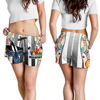 Magpies Naidoc Week All Over Print Women's Shorts Collingwood Modern Style - Vibe Hoodie
