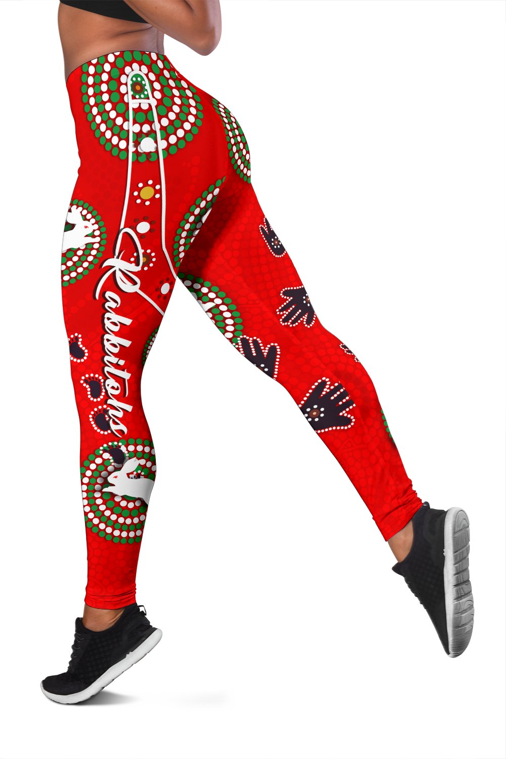 rabbitohs-forever-women-leggings-indigenous-red