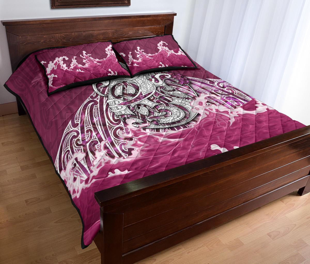maori-manaia-the-pink-sea-quilt-bed-set