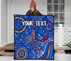 custom-text-aboriginal-premium-quilt-indigenous-footprint-patterns-blue-color