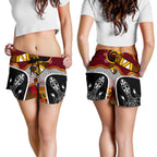 Aboriginal Shorts, Lizard Patterns Boomerang Indigenous Dot Painting Women - Vibe Hoodie