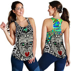 Integrity Maori Ta Moko Women Racerback Tank Kiwi and Paua - Vibe Hoodie