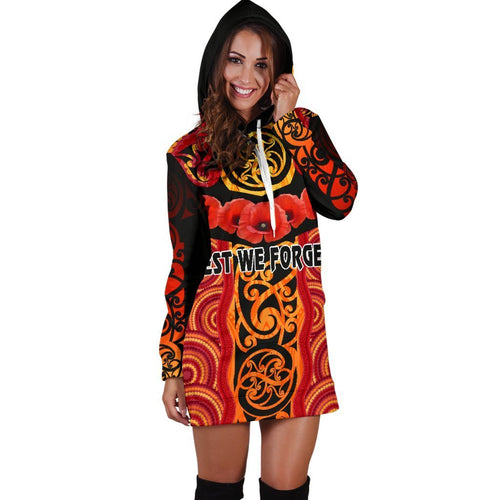 anzac-lest-we-forget-poppy-women-hoodie-dress-new-zealand-maori-silver-fern-australia-aboriginal