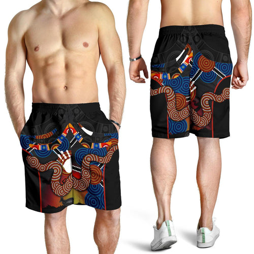 aboriginal-mens-shorts-australian-boomerang-and-snake-indigenous-art