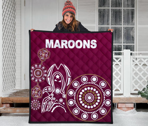 queensland-premium-quilt-maroons-simple-indigenous