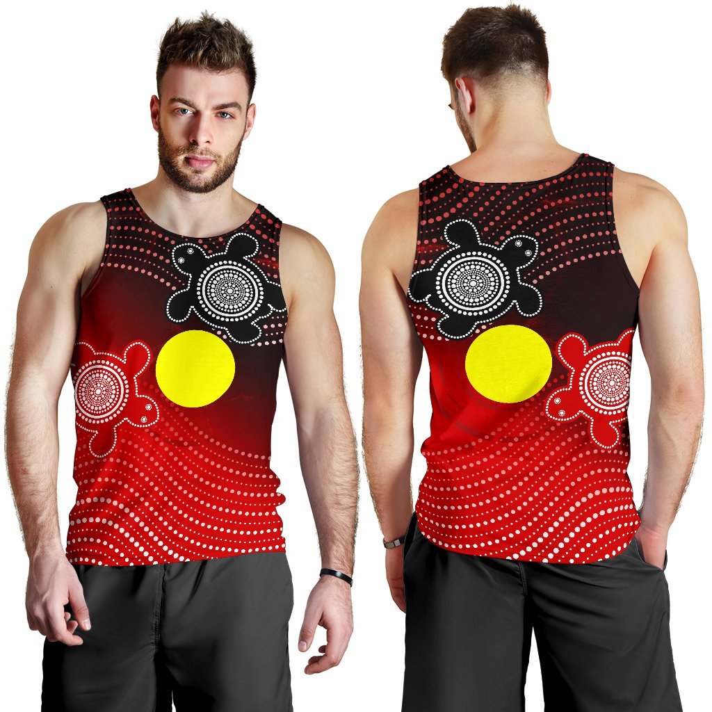 aboriginal-mens-tank-top-indigenous-circle-dot-painting-style