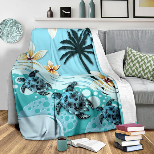 new-zealand-premium-blanket-blue-turtle-hibiscus
