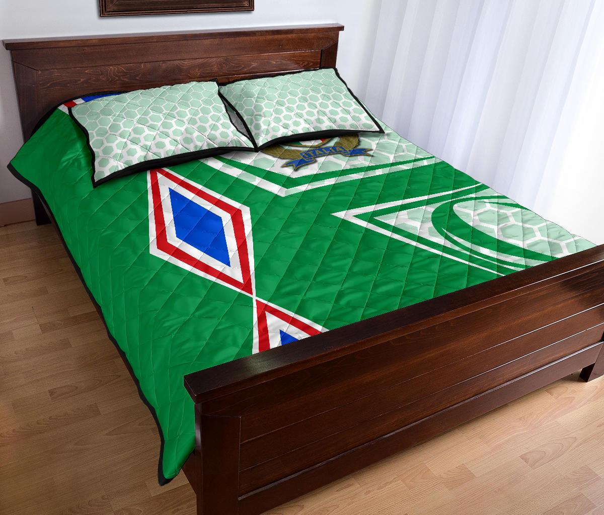 italy-rugby-quilt-bed-set-gli-azzurri-vibes-green