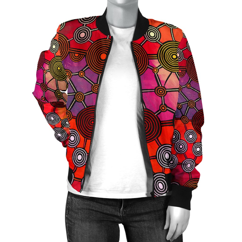 bomber-jacket-aboriginal-pattern-jacket-circle-art-women