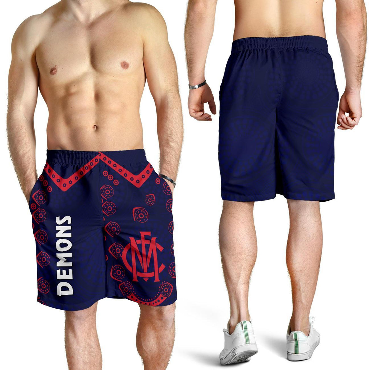 combo-men-tank-top-and-men-short-melbourne-demons-indigenous-football