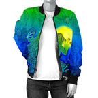 aboriginal-womens-bomber-jacket-indigenous-frog-blue