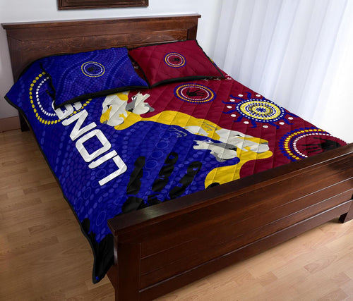 naidoc-brisbane-lions-quilt-bed-set-indigenous-style