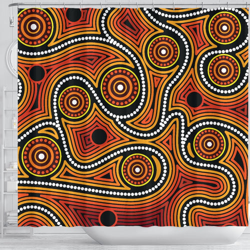 aboriginal-shower-curtain-indigenous-circle-dot-painting-ver01