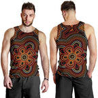aboriginal-mens-tank-top-aboriginal-dot-painting-flowers-style-ver02