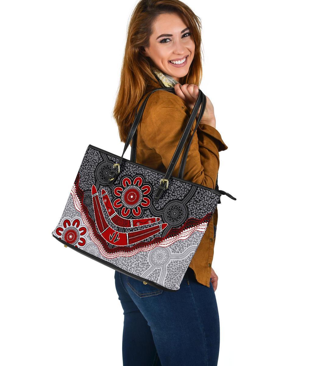 aboriginal-large-leather-tote-bag-indigenous-boomerang-and-lizard-art