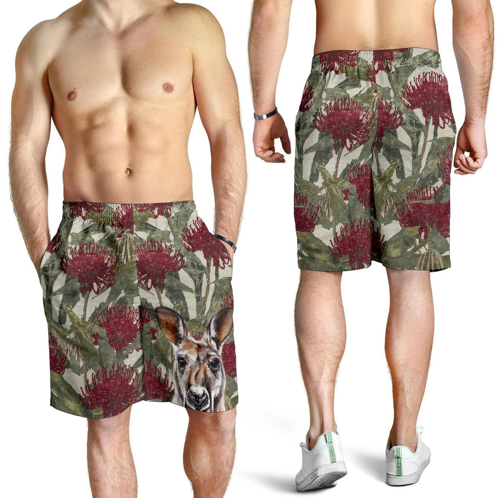 short-kangaroo-short-waratah-painting-men