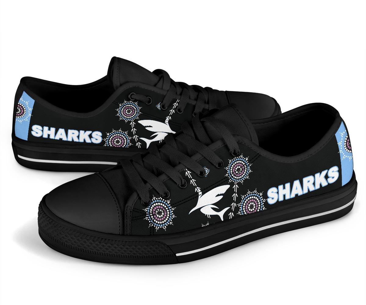 cronulla-low-top-shoe-sharks-simple-indigenous-black