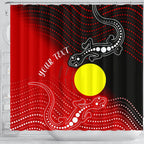 customaboriginal-shower-curtain-two-indigenous-lizard