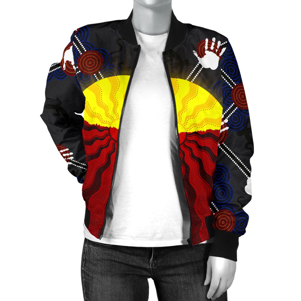 aboriginal-womens-bomber-jacket-aboriginal-lives-matter-flag-sun-dot-painting