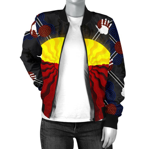aboriginal-womens-bomber-jacket-aboriginal-lives-matter-flag-sun-dot-painting