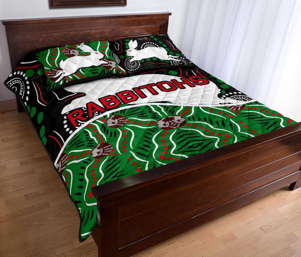rabbitohs-quilt-bed-set-aboriginal
