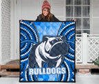 bulldogs-premium-quilt-indigenous-snappy