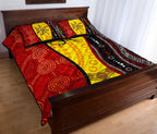 aboriginal-quilt-bed-sets-dreamtime-koori-dance-dot-acrylic-paint