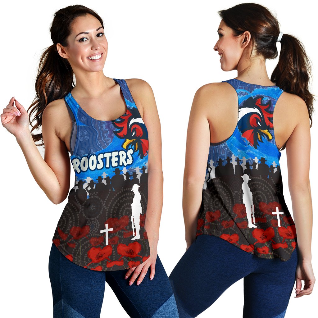 Sydney Roosters Aboriginal Women Racerback Tank Prairie Style - Vibe Hoodie