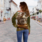 Off Shoulder Sweater - Australian Koala Sweater 3D Koala - Vibe Hoodie