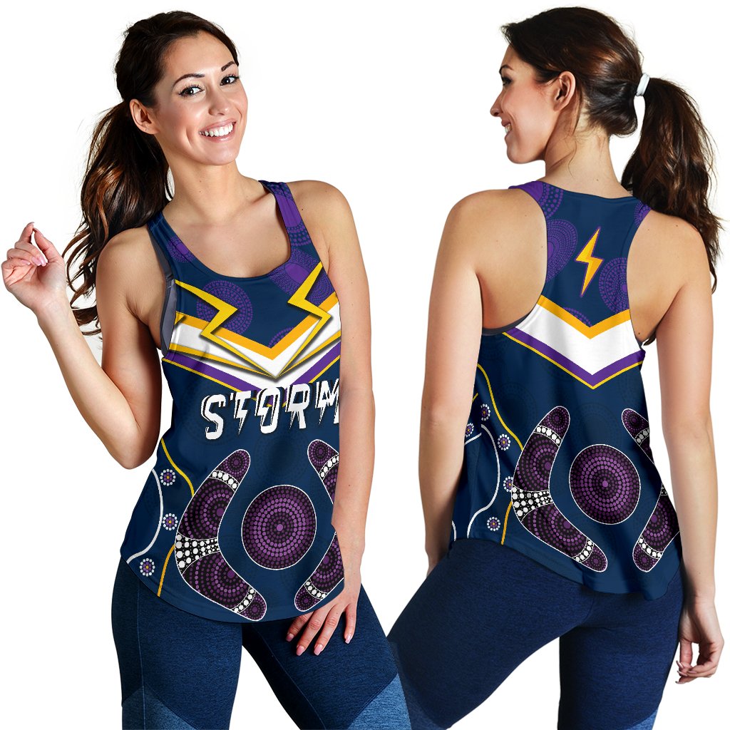Storm Women Racerback Tank Melbourne Indigenous Champion - Vibe Hoodie