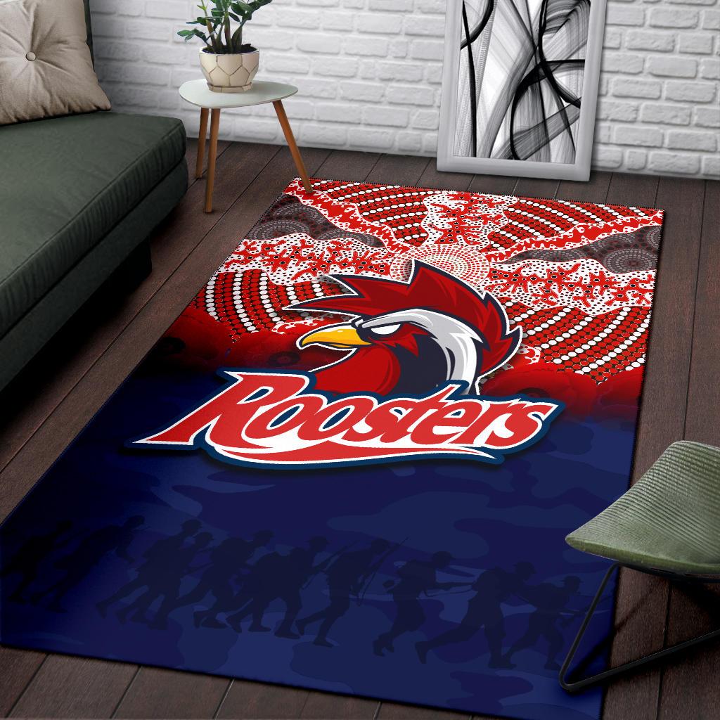 roosters-area-rug-anzac-day-aboriginal