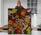 aboriginal-premium-quilt-kangaroo-and-lizard-dot-painting-art