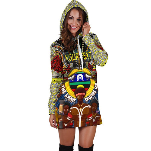custom-text-the-land-owns-us-womens-hoodie-dress