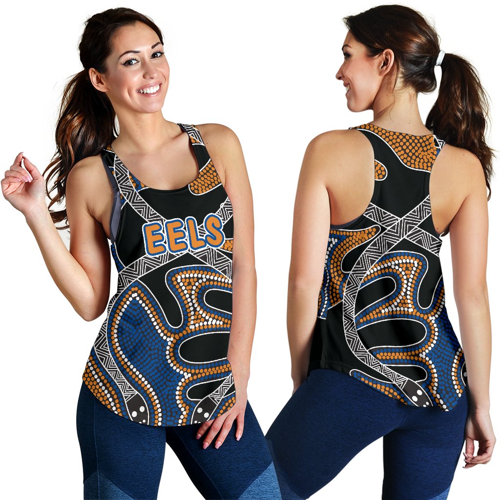 Parramatta Women Racerback Tank Eels Indigenous Version - Vibe Hoodie