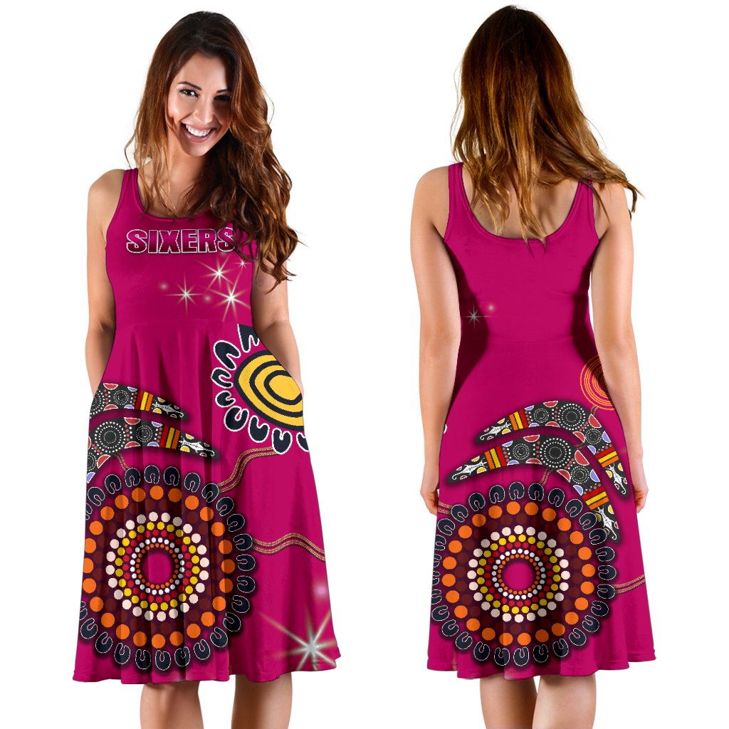 Sydney Women's Dress Sixers Indigenous - Magenta - Vibe Hoodie