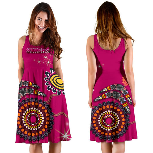Sydney Women's Dress Sixers Indigenous - Magenta - Vibe Hoodie
