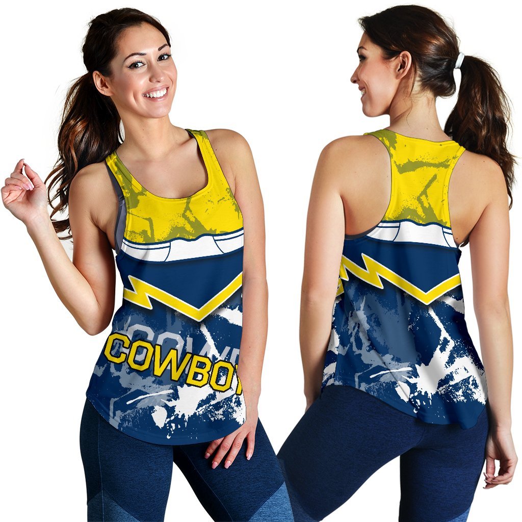 Cowboys Women's Racerback Tank - Vibe Hoodie