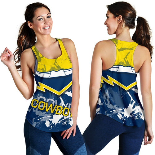 Cowboys Women's Racerback Tank - Vibe Hoodie