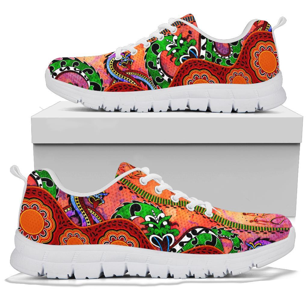aboriginal-sneakers-aussie-indigenous-patterns-orange