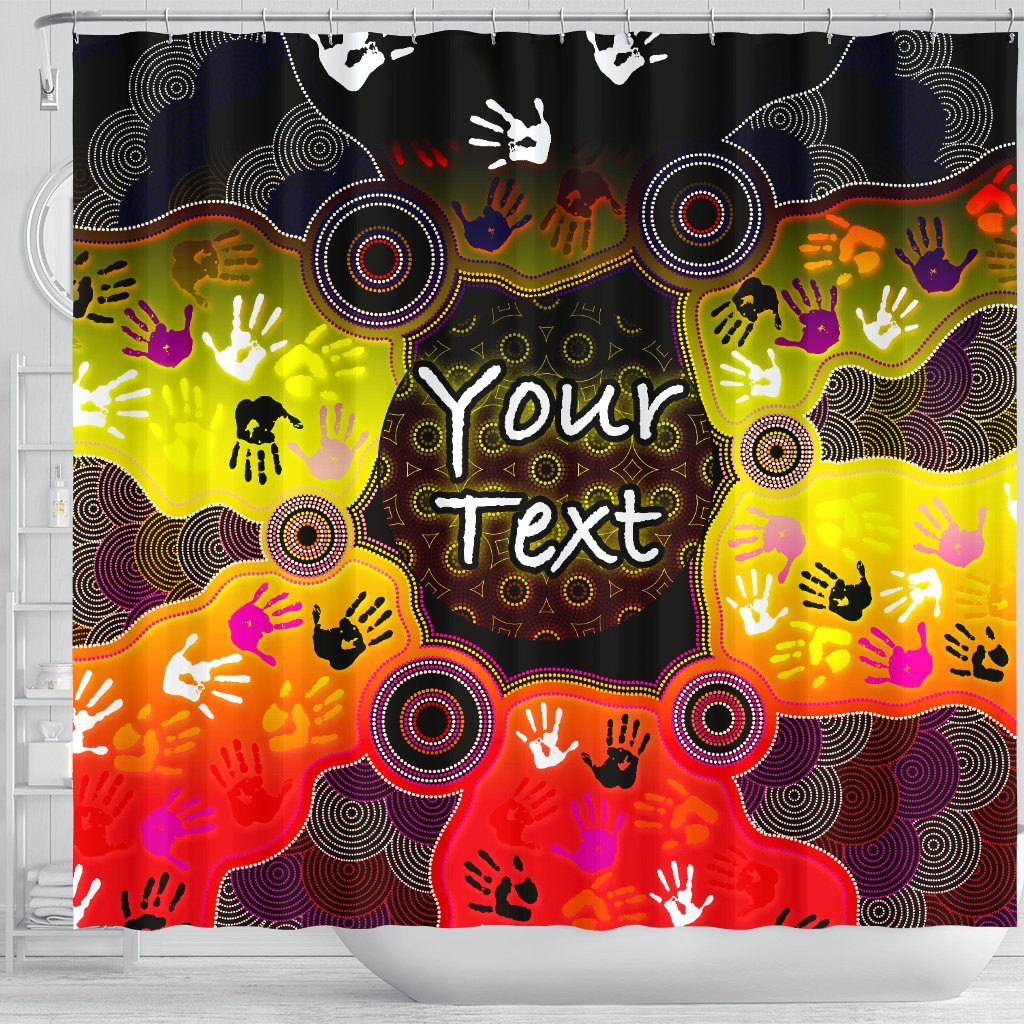 custom-aboriginal-shower-curtain-indigenous-circle-dot-painting-hand-art