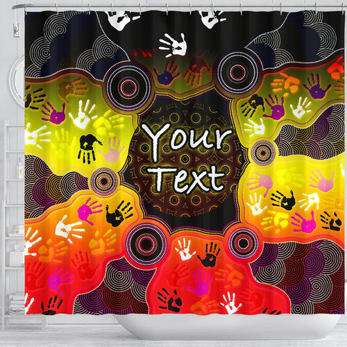 custom-aboriginal-shower-curtain-indigenous-circle-dot-painting-hand-art