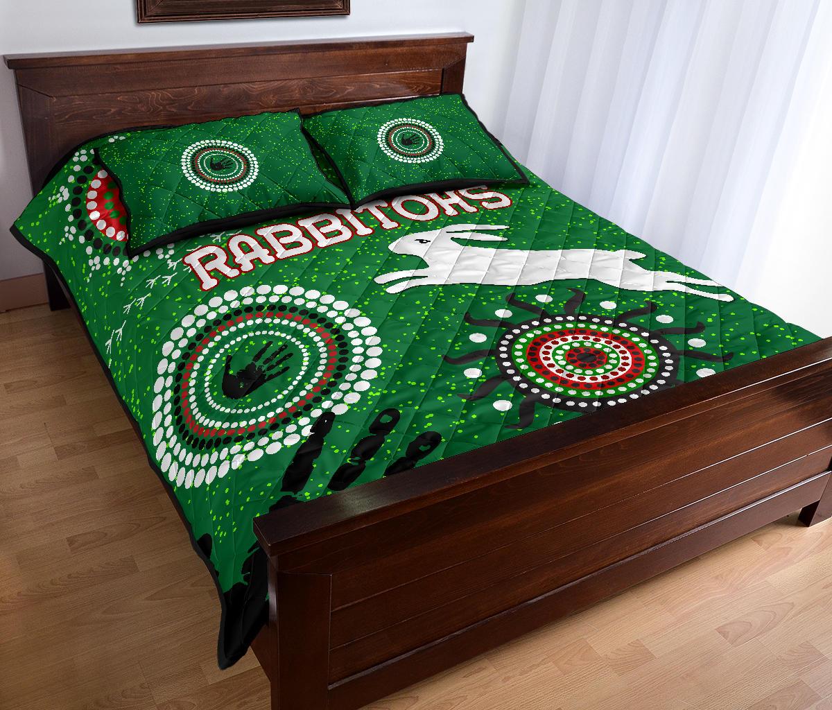 south-sydney-rabbitohs-indigenous-quilt-bed-set-country-style